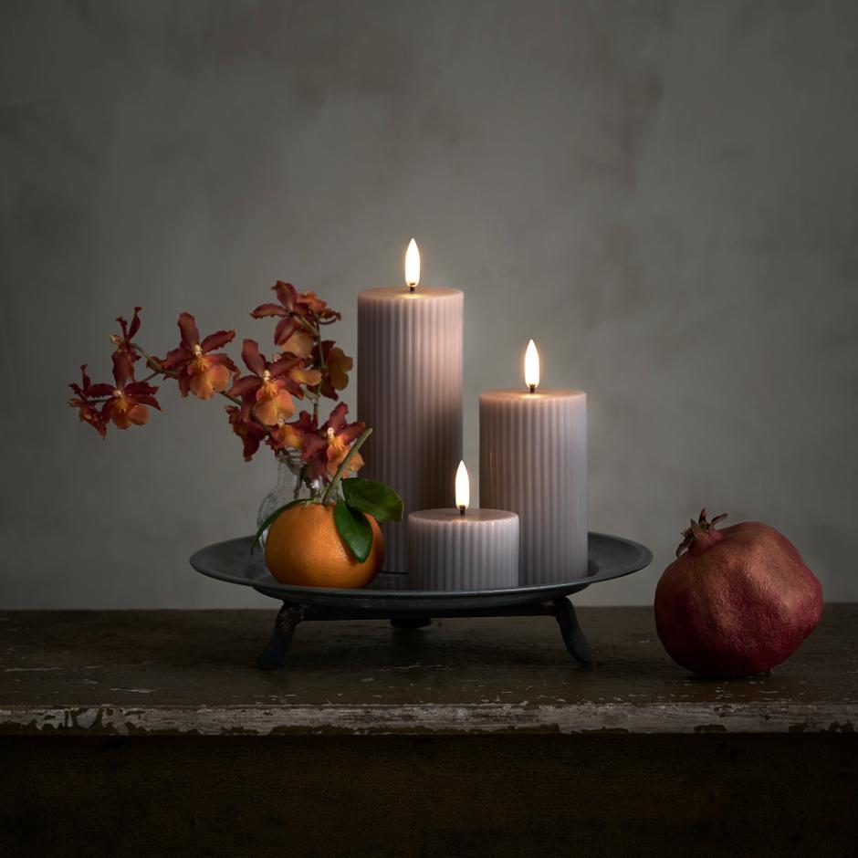 Grooved Pillar Candles