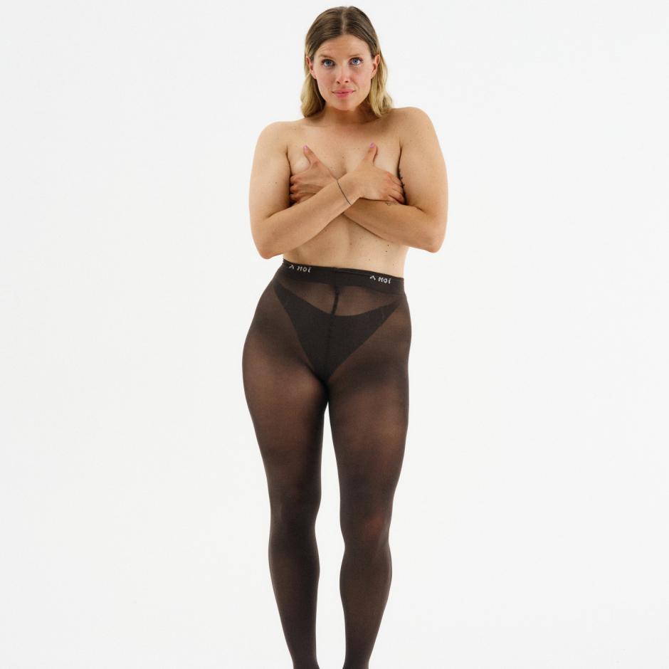 A MOÌ - Stinne Dark Brown Tights
