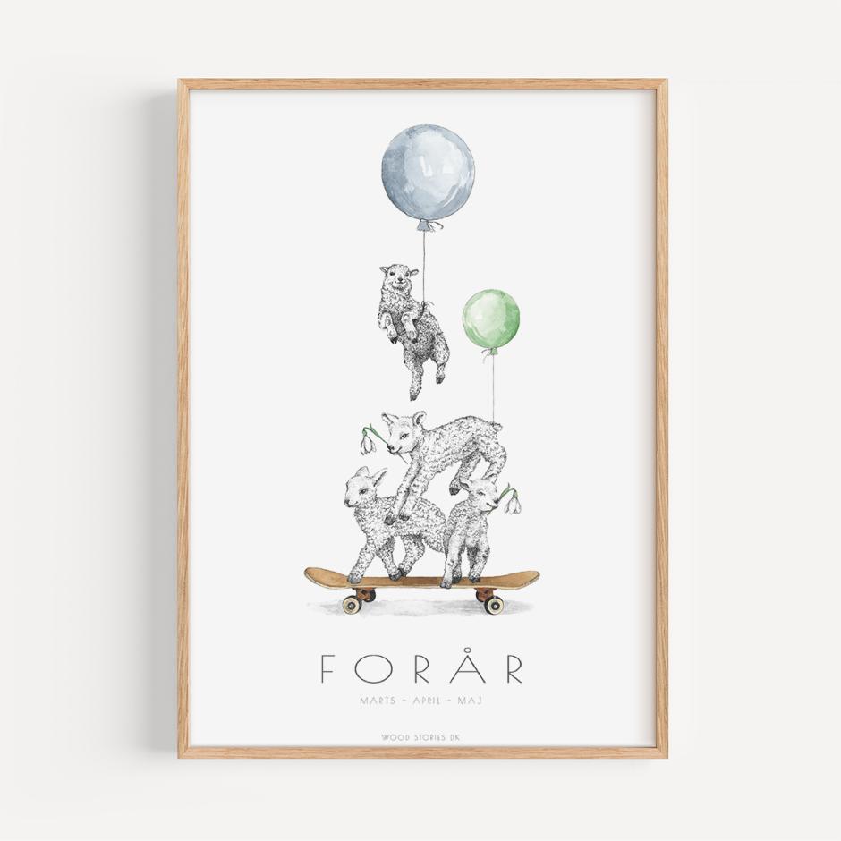 Årstidsplakat - Forår
