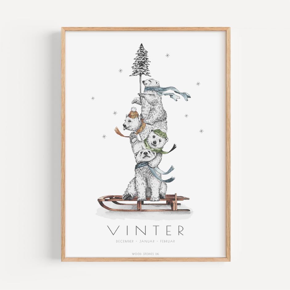 Årstidsplakat - Vinter