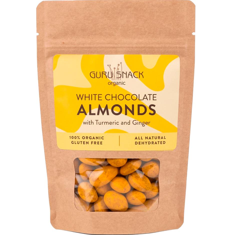 White Chocolate Almonds with Turmeric & Ginger