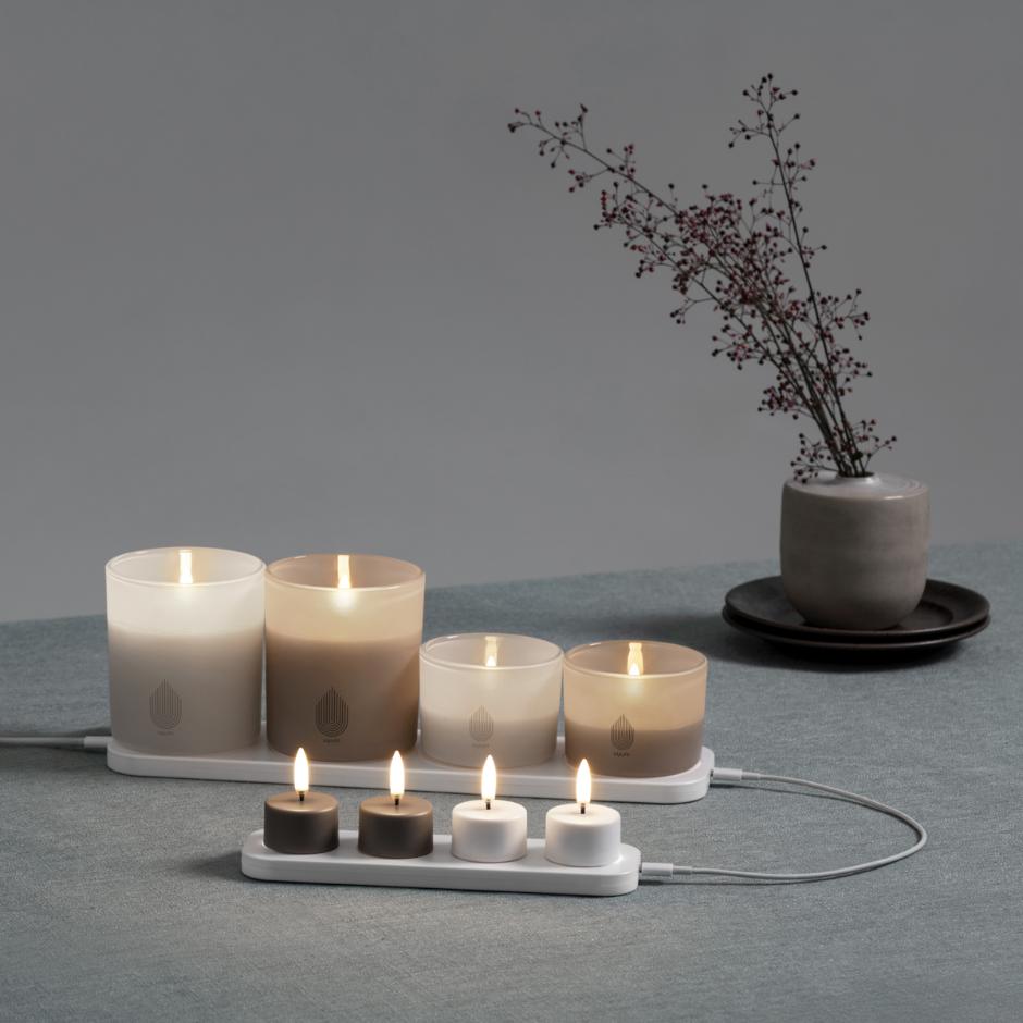Rechargeable Glass Candle