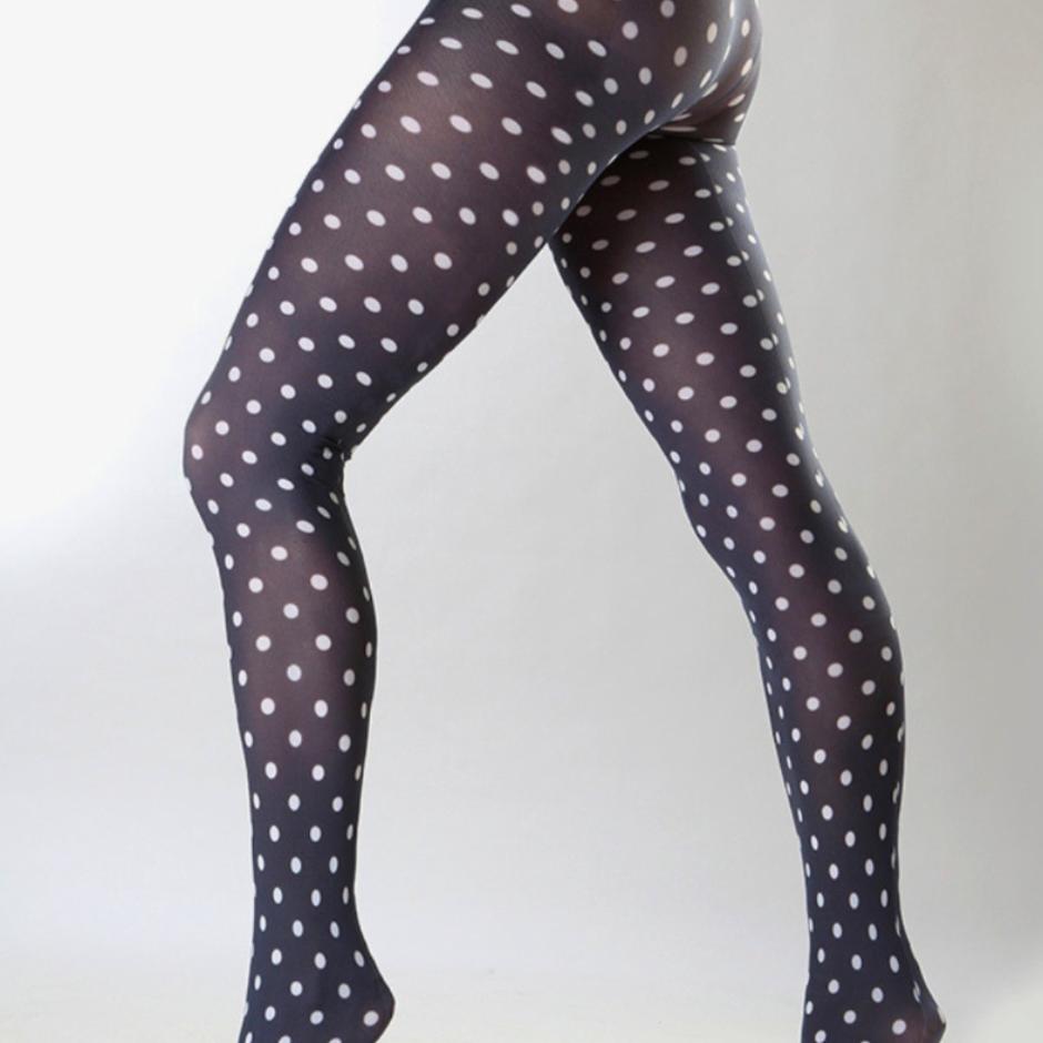 Printet tights / Polka prikker