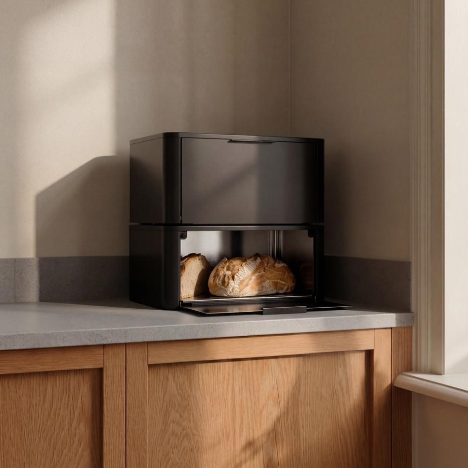 SR bread box H 18 cm black