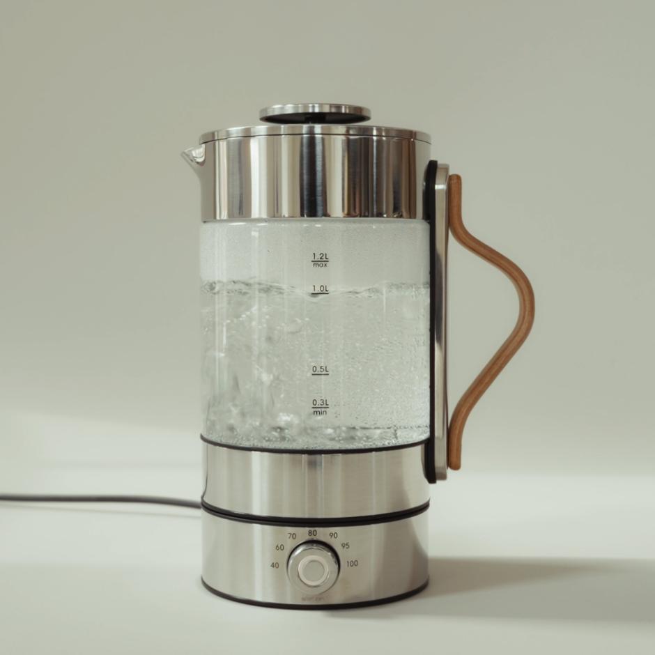 Emma electric kettle 1.2 l. clear/steel