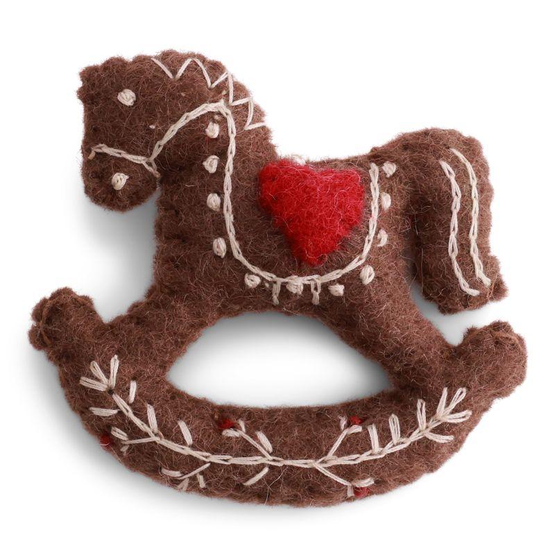 Gingerbread Horse w/Embroidery