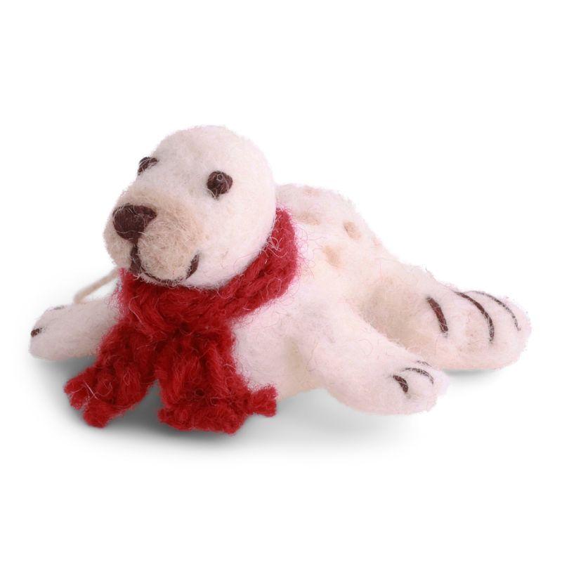 Baby Seal w/Red Scarf