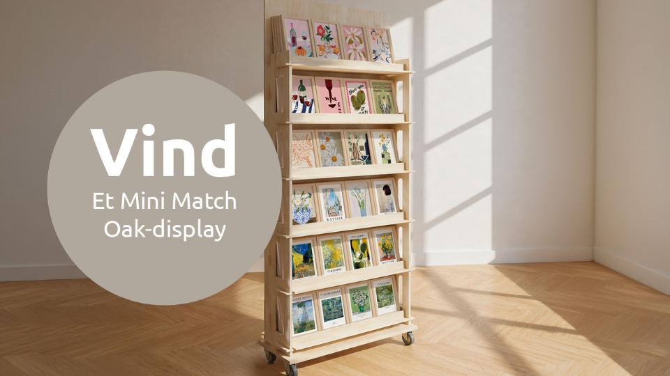 Vind et Mini Match Oak-display