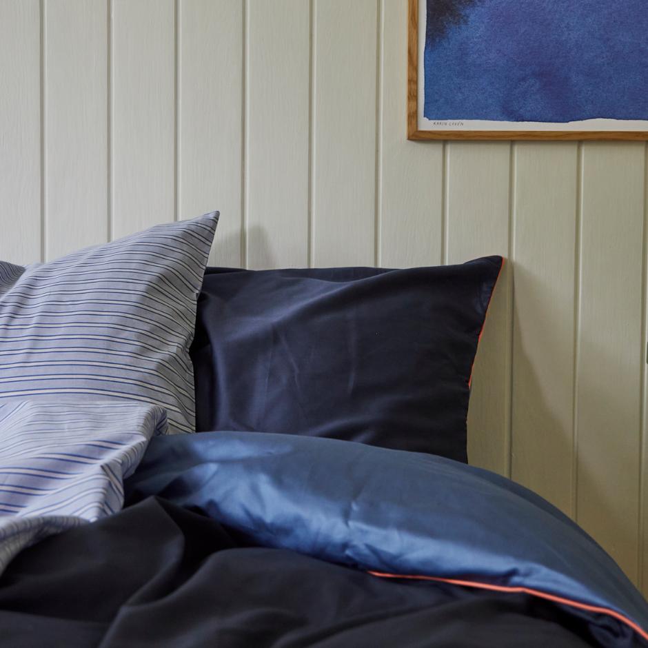 Organic cotton sateen dusty blue