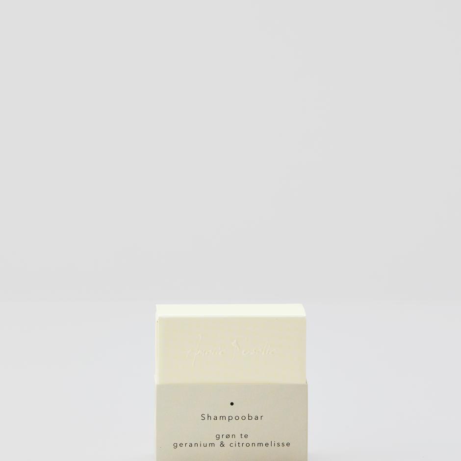 shampoobar -grøn te, geranium og citronmelisse
