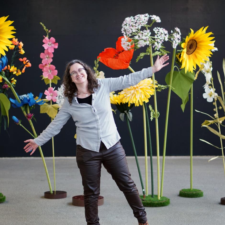 Kæmpeblomster af papir