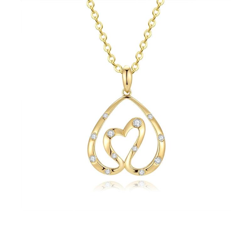 SWAN HEART diamant vedhæng 18 karat guld
