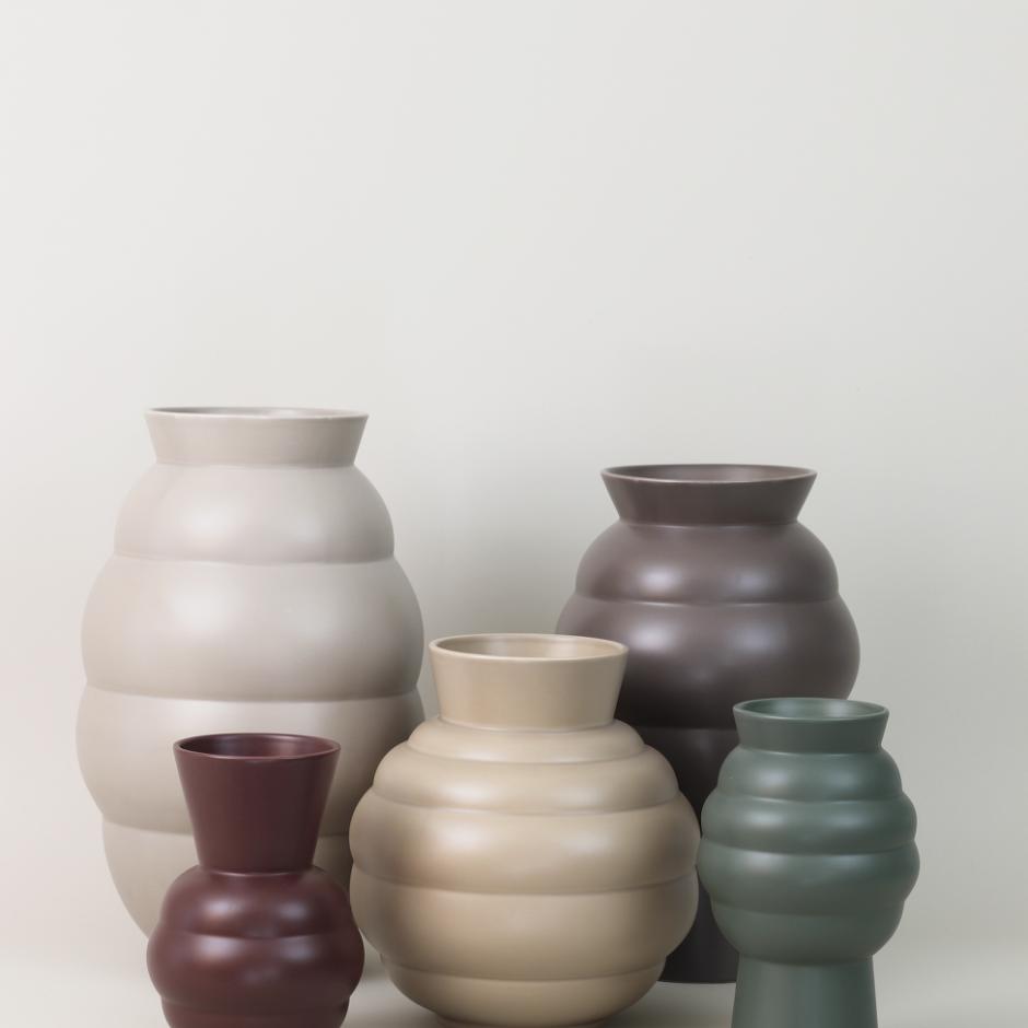 Knabstrup Keramik Tortus Curve vase