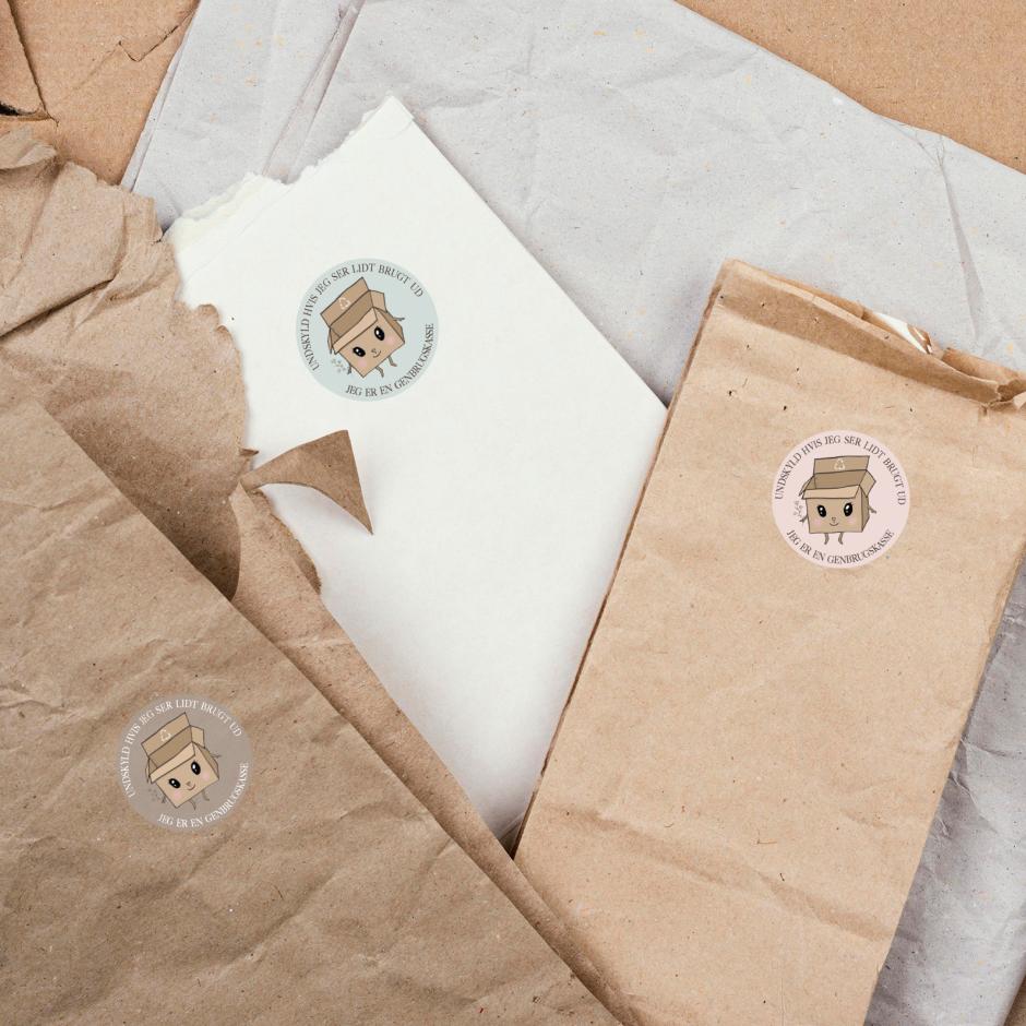 Small Business labels og takkekort